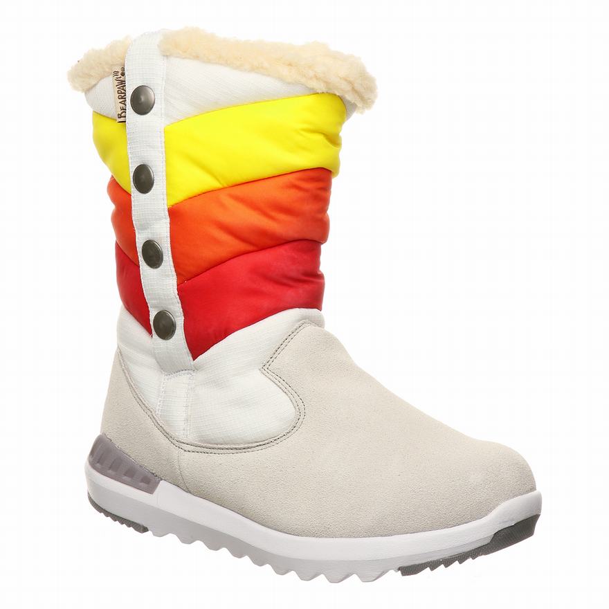 Bearpaw Boreal Short Boots UK - Women's Boots White ||BSENAK-326||